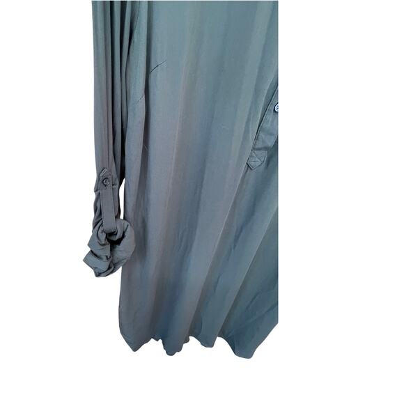 NWT Old Navy Medium Green Shirt Dress - Picture 5 of 8
